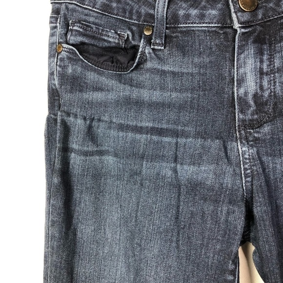 PAIGE Dark Blue Wash Verdugo Skinny Ankle Cropped Jeans 29 - Picture 6 of 10